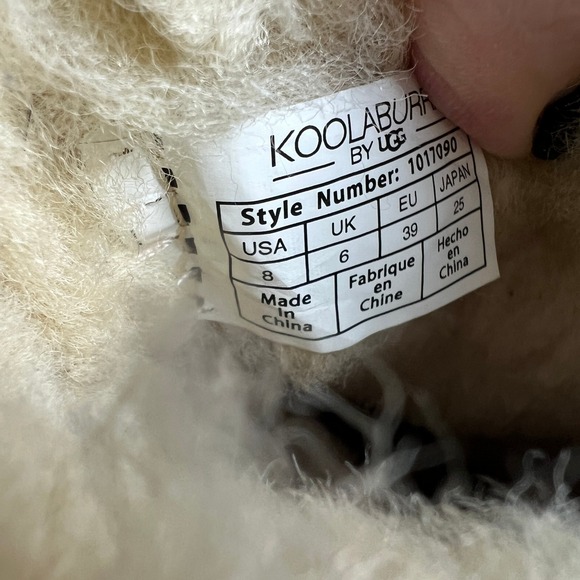 Koolaburra‎ by UGG Classic Tall Boots Chestnut Suede Sheepskin Lined Size 8 - Picture 5 of 8